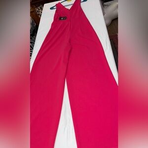 Women's Pink Wide-Leg jumpsuit